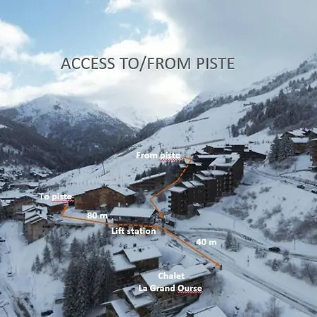 Apartment La Grande Ourse - 150m2 Almost Ski-in Ski-out *